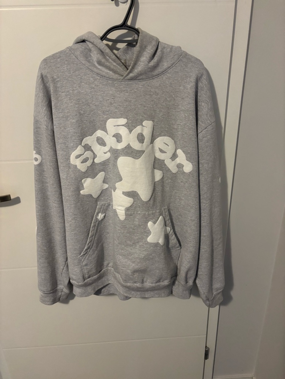 Grey Beluga Sp5der hoodie